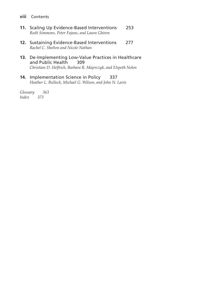 Preview page 9 of Practical Implementation-Science 1st Edition By Bryan Weiner, Cara Lewis, Kenneth Sherr