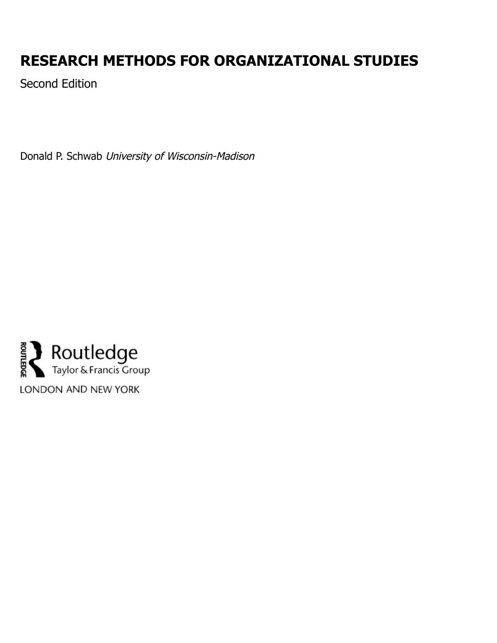 Preview page 3 of Research Methods for Organizational Studies 2nd Edition By Donald Schwab