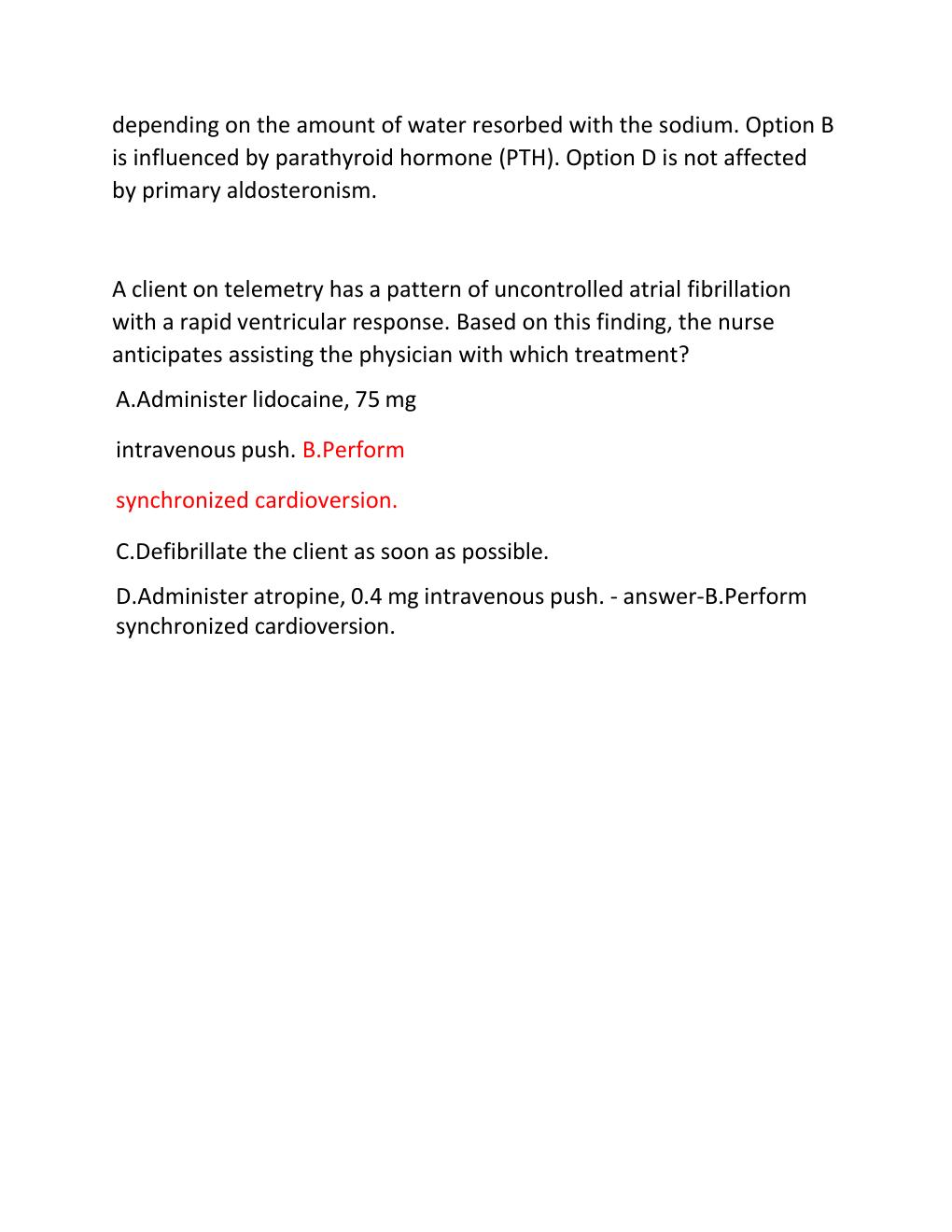 Preview page 6 of ATI MED SURG PROCTORED NEWEST TESTBANK  EXAM