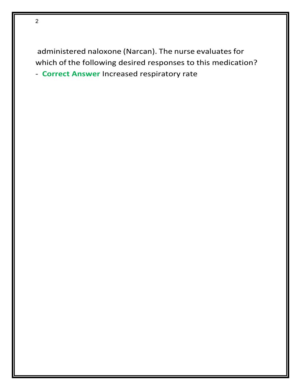Preview page 2 of ATI PHARM PROCTORED ACTUAL STUDY GUIDE  EXAM
