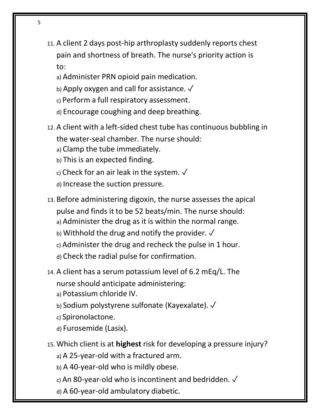 Preview page 5 of ATI RN VATI COMPREHENSIVE PREDICTOR  EXAM STUDY GUIDE