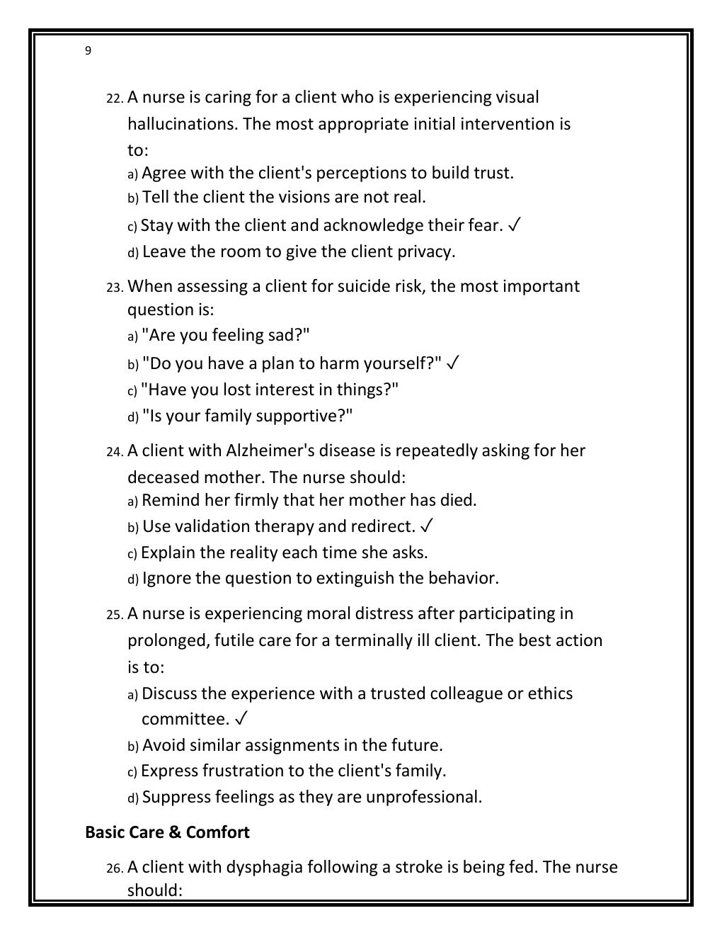 Preview page 9 of ATI RN VATI COMPREHENSIVE PREDICTOR  EXAM STUDY GUIDE