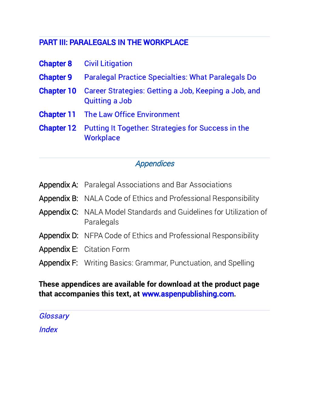 Preview page 10 of A Practical Introduction to Paralegal Studies 4th Edition By Deborah E. Bouchoux