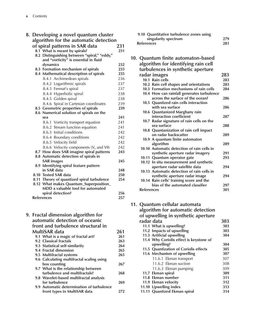 Preview page 9 of E book Synthetic Aperture Radar Image Processing Algorithms for Nonlinear Oceanic Turbulence and Front Modeling 1st Edit