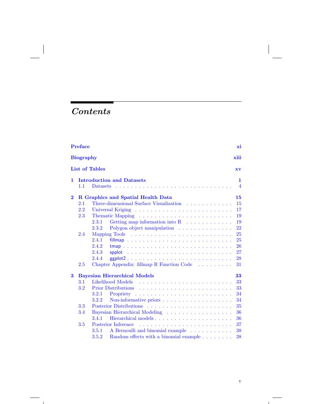 Preview page 6 of E BOOK Using R for Bayesian Spatial and Spatio-Temporal Health Modeling (Chapman & HallCRC The R Series) 1st Edition by