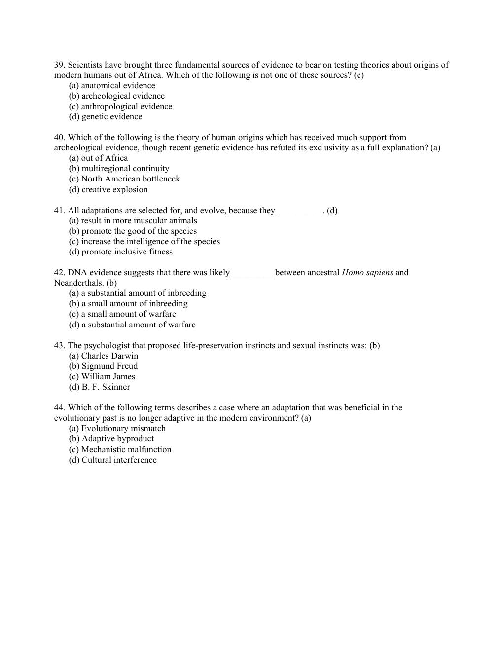 Preview page 6 of TEST BANK Evolutionary Psychology 6th Edition by David Bus
