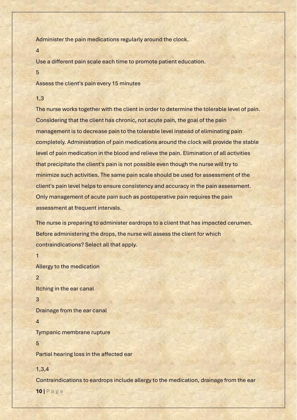 Preview page 10 of HESI FUNDAMENTALS EXAM PREP TEST  BANK 3 EXAM