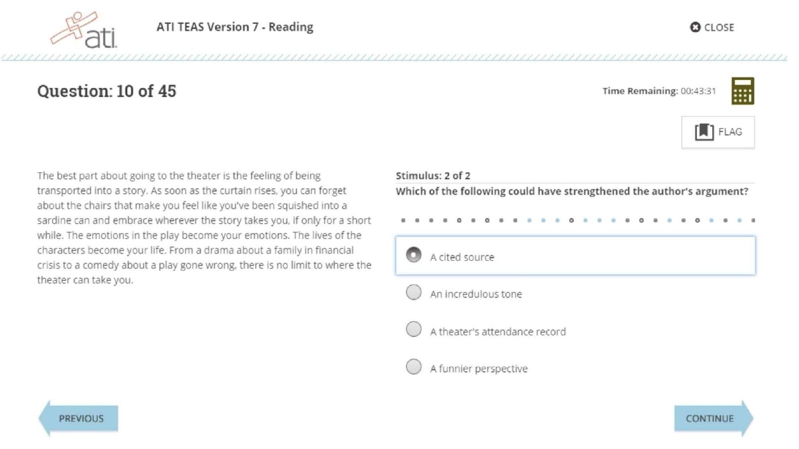 Preview page 10 of ATI TEAS 2026 Complete Exam Package Featuring All Sections, Latest Versions, Questions and Correct Answers for Reading,