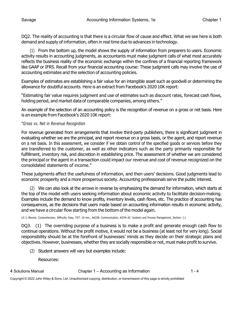 Preview page 5 of Solution Manual Accounting  Information Systems Connecting  Careers, Systems, and Analytics -Excel in Your Exams with th