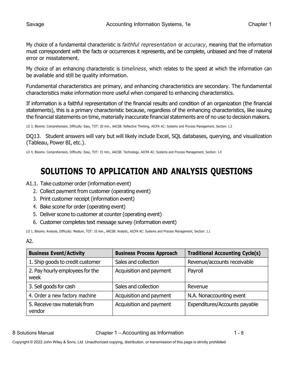 Preview page 9 of Solution Manual Accounting  Information Systems Connecting  Careers, Systems, and Analytics -Excel in Your Exams with th