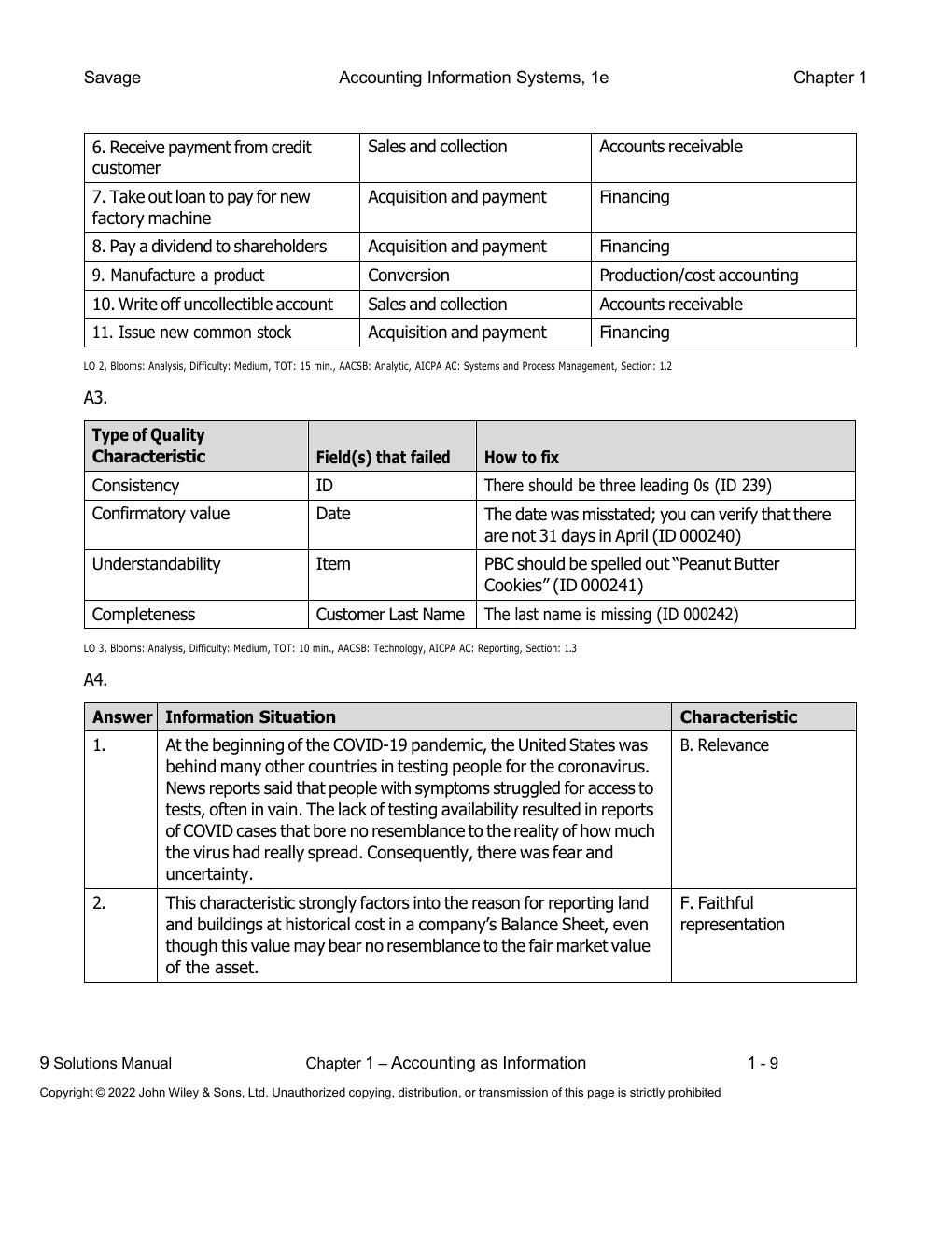 Preview page 10 of Solution Manual Accounting  Information Systems Connecting  Careers, Systems, and Analytics -Excel in Your Exams with th