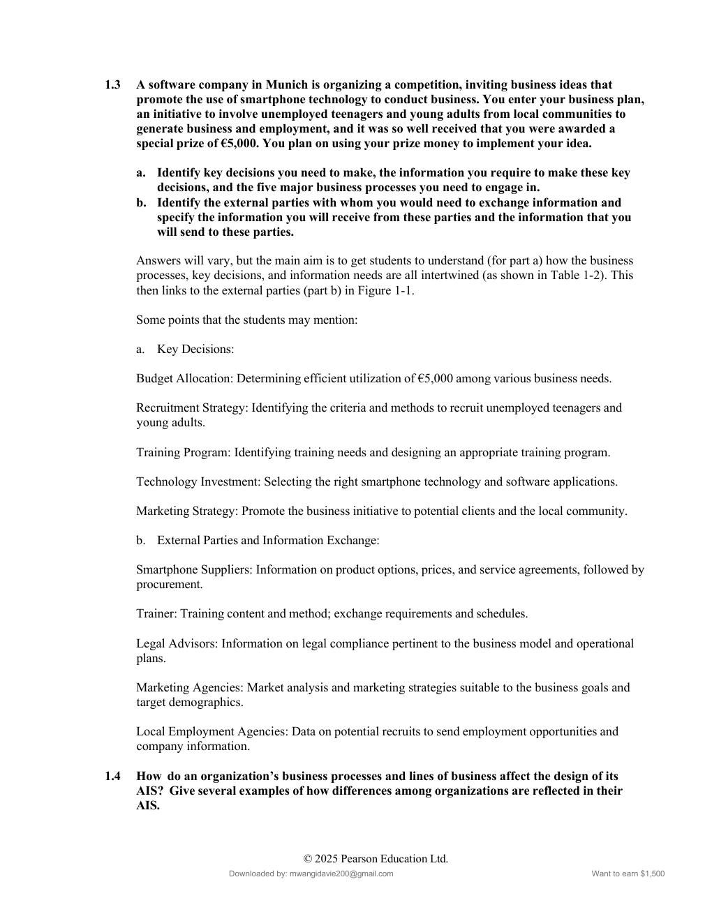 Preview page 4 of Solution Manual Accounting  Information Systems (Global  Edition) 16th Edition By Marshall -Excel in Your Exams with thi