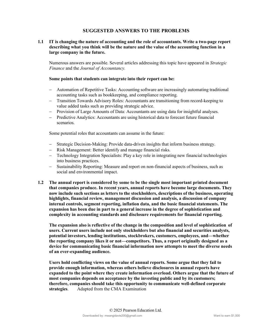 Preview page 8 of Solution Manual Accounting  Information Systems (Global  Edition) 16th Edition By Marshall -Excel in Your Exams with thi