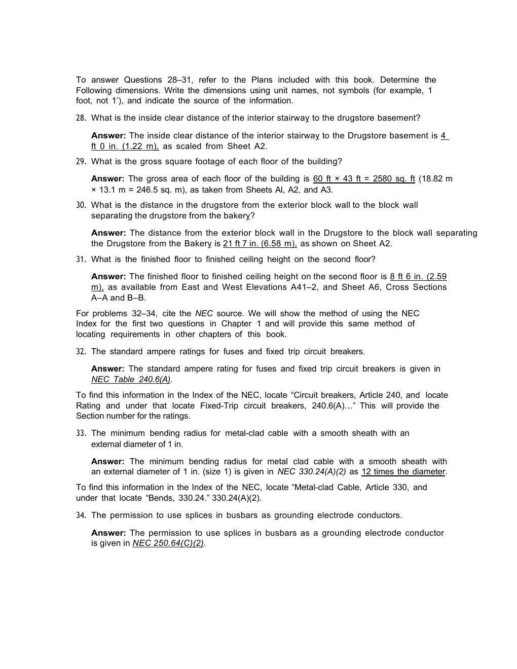 Preview page 7 of Solution and Answer Guide for Electrical  Wiring Commercial, 18th Edition by Phil  Simmons, -Excel in Your Exams with th