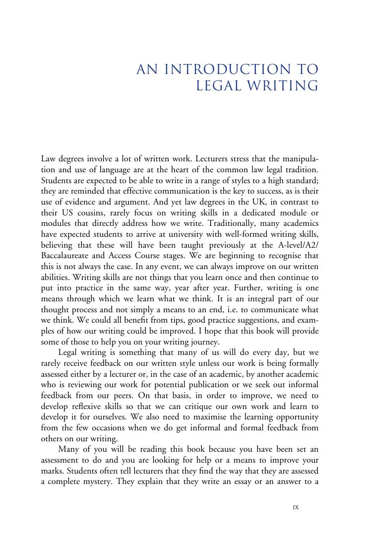 Preview page 10 of Legal Writing 5th Edition By Lisa Webley