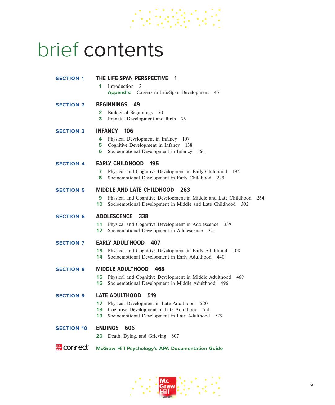 Preview page 6 of Life Span Development 2026 Release (ISE)  By John W. Santrock