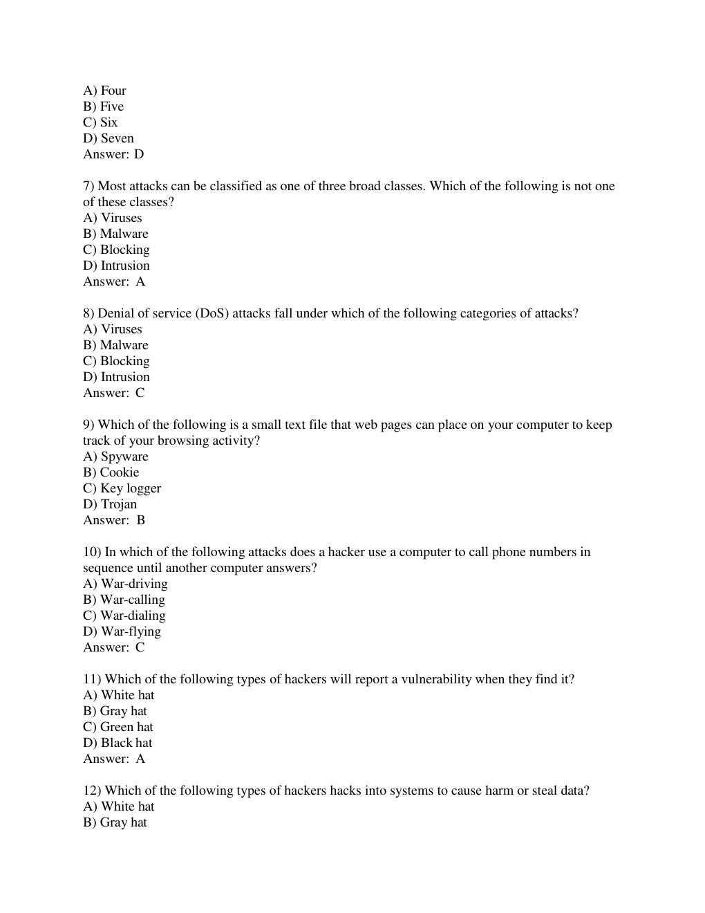 Preview page 2 of TEST BANK FOR Network Defense and Countermeasures Principles and Practices, 4th Edition by William Easttom