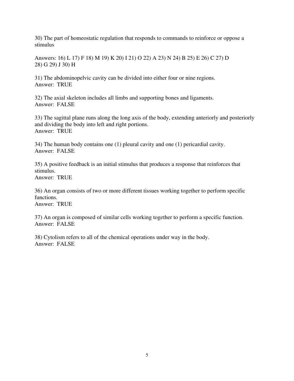 Preview page 5 of Test Bank for Anatomy & Physiology for Emergency Care, 3rd Edition by Bryan E. Bledsoe
