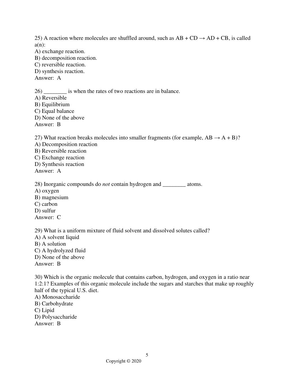 Preview page 10 of Test Bank for Anatomy & Physiology for Emergency Care, 3rd Edition by Bryan E. Bledsoe