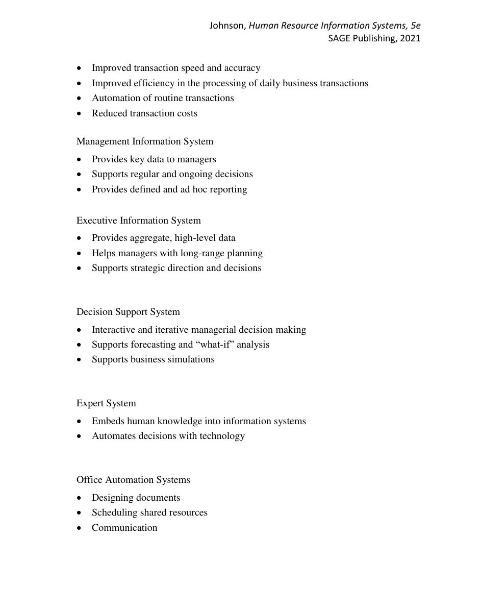 Preview page 5 of Solution Manual for Human Resource Information Systems Basics,  Applications, and Future Directions 5th Edition By Johns