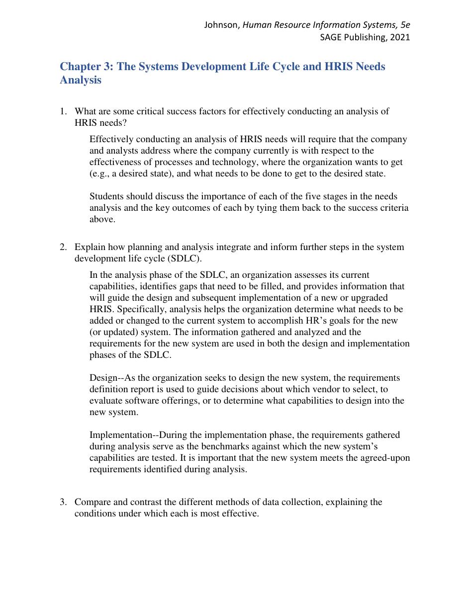 Preview page 9 of Solution Manual for Human Resource Information Systems Basics,  Applications, and Future Directions 5th Edition By Johns