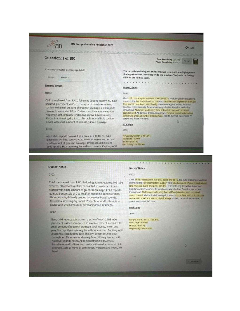 Preview page 8 of RN Exit ATI CMS Comprehensive Predictor Level 3 2026 Exit Assessment with NGN 180 Updated Questions Forms A, B and C and