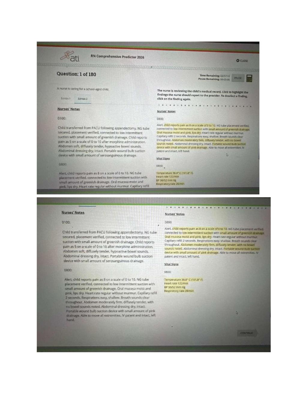 Preview page 8 of RN Exit ATI CMS Comprehensive Predictor Level 3 2026 Exit Assessment with NGN 180 Updated Questions Forms A, B and C and