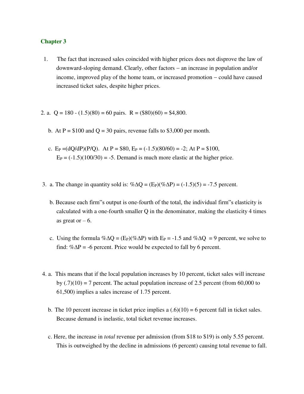 Preview page 10 of SOLUTION MANUAL FOR Managerial Economics, 9th Edition By William F. Samuelson, Stephen G. Marks, Jay L. Zagorsky