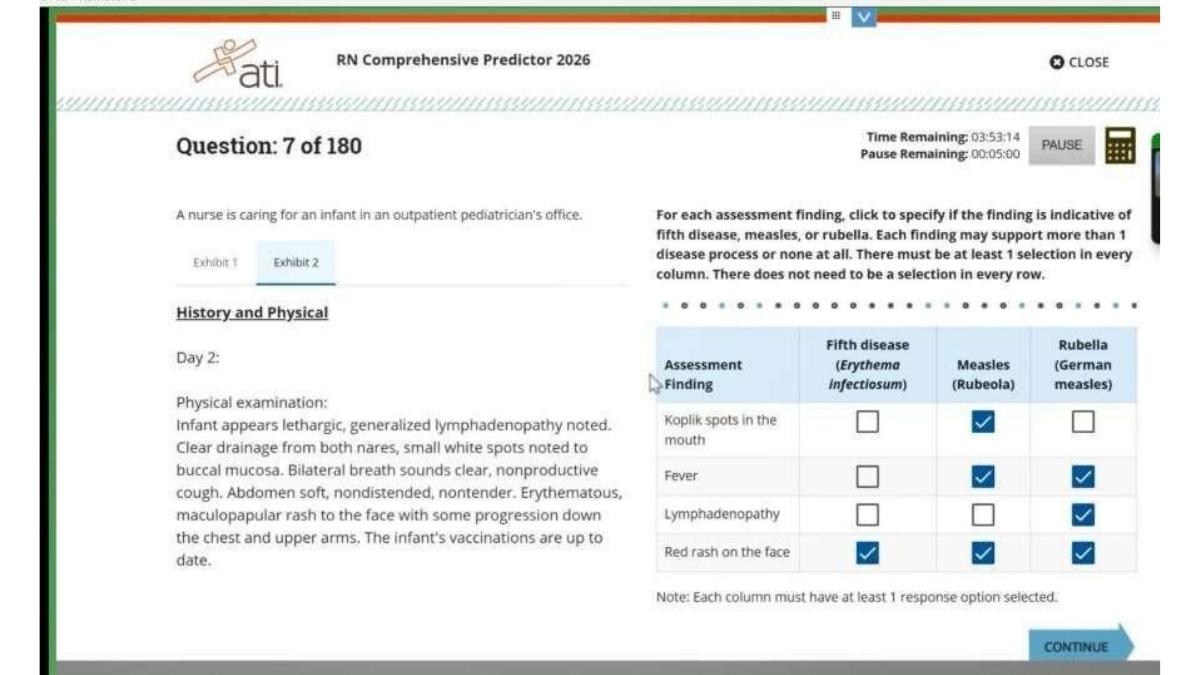 Preview page 8 of RN Exit ATI CMS Comprehensive Predictor Level 3 2026 Exit Assessment with NGN 180 Updated Questions Forms A, B and C and