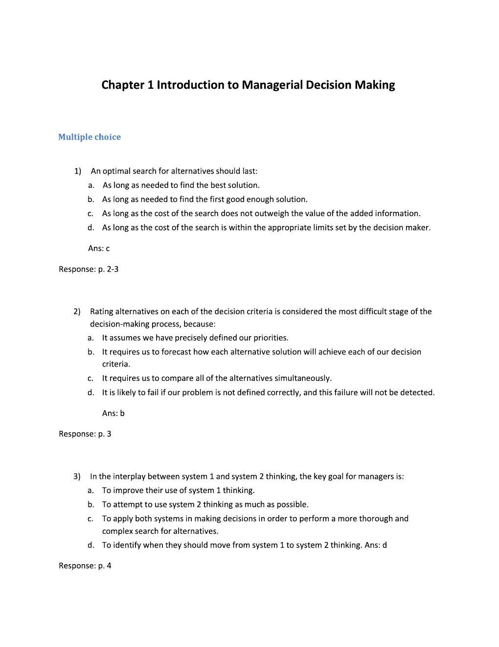 Preview page 2 of Test Bank For Judgment in Managerial Decision Making 8th Edition By Max H. Bazerman |All Chapters A+