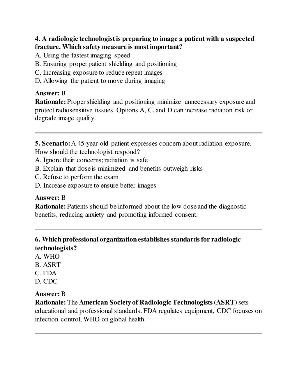 Preview page 3 of TEST BANK FOR RADIOLOGIC SCIENCE FOR  TECHNOLOGISTS 13TH EDITION BY BUSHONG AND  SHIELDS |ALL CHAPTERS | QUESTIONS & 100