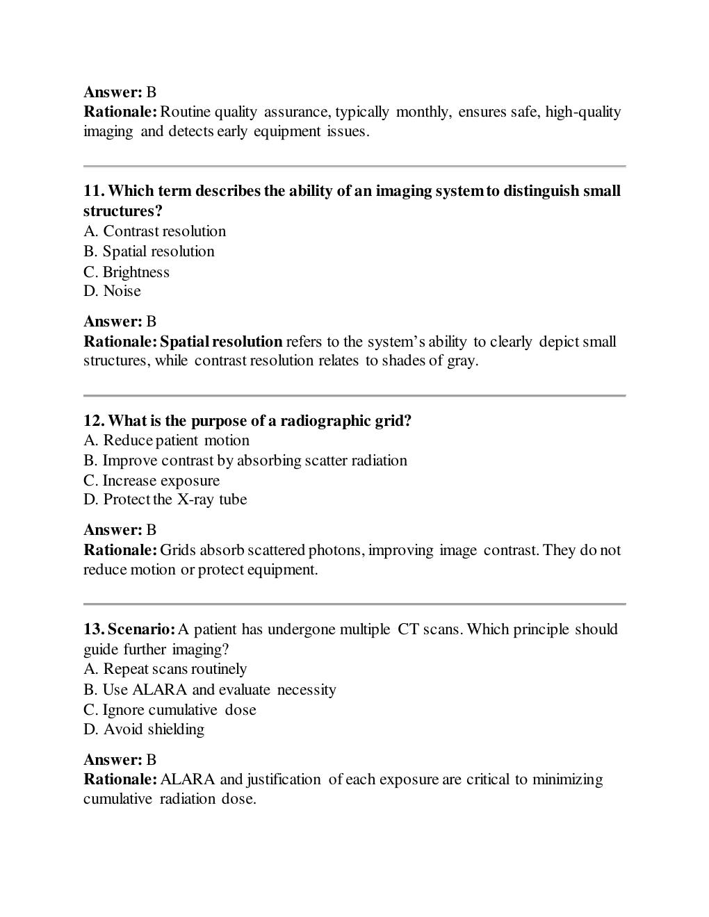 Preview page 5 of TEST BANK FOR RADIOLOGIC SCIENCE FOR  TECHNOLOGISTS 13TH EDITION BY BUSHONG AND  SHIELDS |ALL CHAPTERS | QUESTIONS & 100