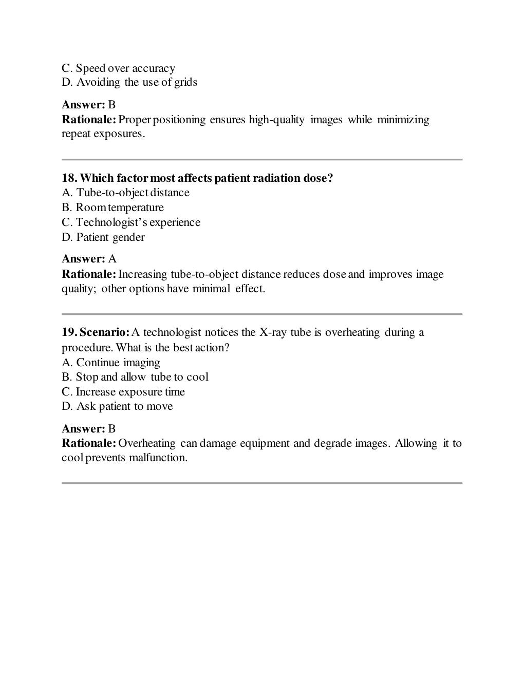 Preview page 7 of TEST BANK FOR RADIOLOGIC SCIENCE FOR  TECHNOLOGISTS 13TH EDITION BY BUSHONG AND  SHIELDS |ALL CHAPTERS | QUESTIONS & 100