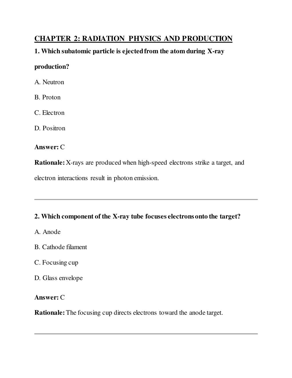 Preview page 9 of TEST BANK FOR RADIOLOGIC SCIENCE FOR  TECHNOLOGISTS 13TH EDITION BY BUSHONG AND  SHIELDS |ALL CHAPTERS | QUESTIONS & 100