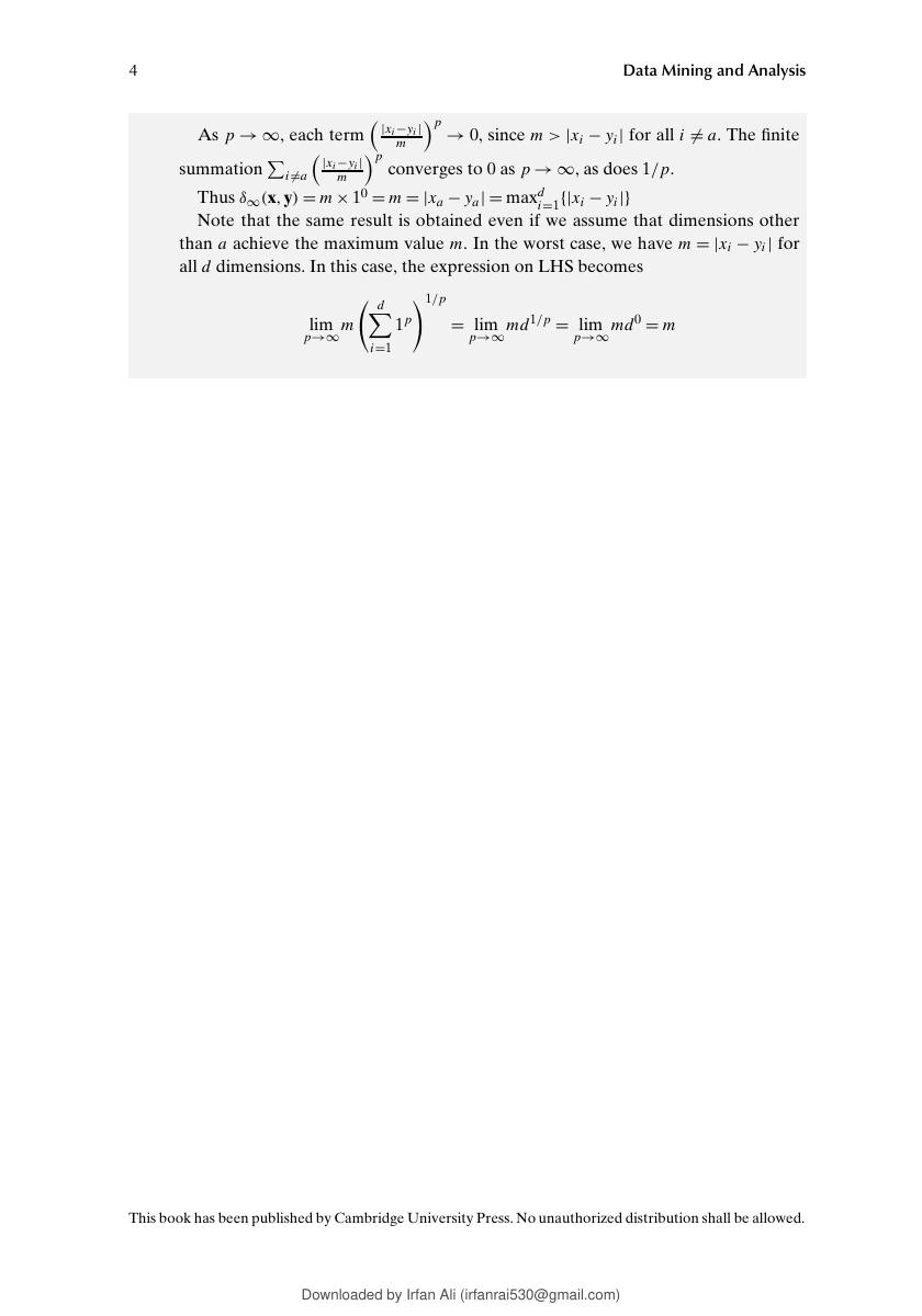 Preview page 5 of Solution Manual for Data Mining and Machine Learning: Fundamental Concepts and Algorithms 2nd Edition by Mohammed J. Zak