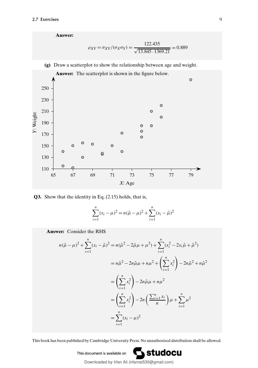 Preview page 10 of Solution Manual for Data Mining and Machine Learning: Fundamental Concepts and Algorithms 2nd Edition by Mohammed J. Zak