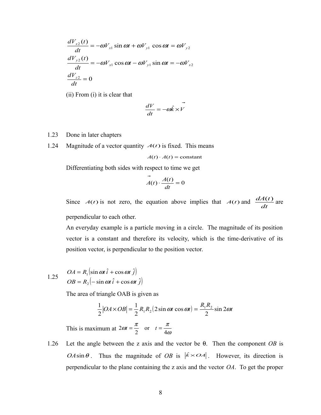 Preview page 8 of Solutions Manual For Engineering Mechanics By Manoj Kumar Harbola All Chapters A+ LATEST