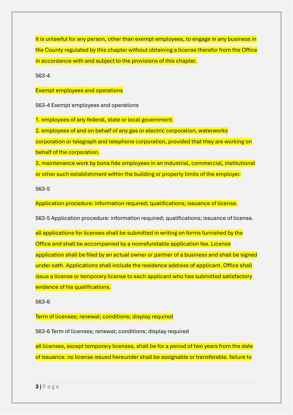 Preview page 3 of SUFFOLK COUNTY HOME IMPROVEMENT  LICENSE EXAM