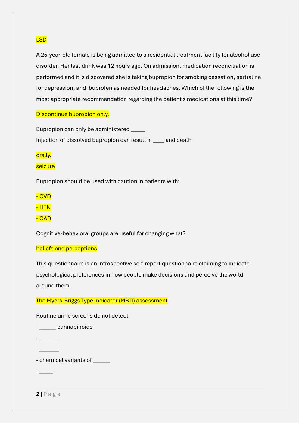 Preview page 2 of CARN-AP I ACTUAL SET EXAM