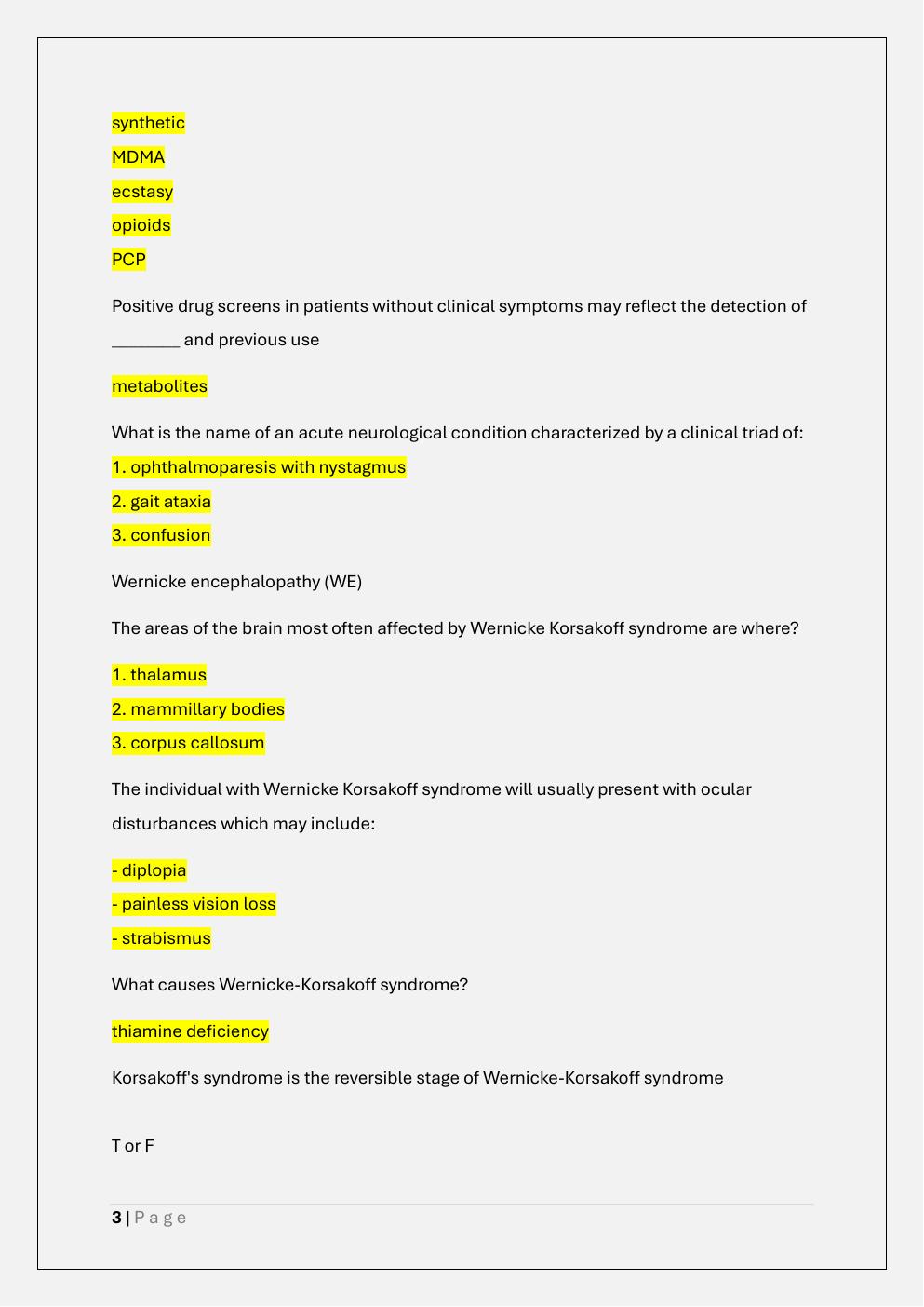 Preview page 3 of CARN-AP I ACTUAL SET EXAM