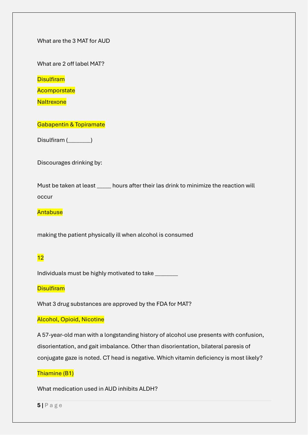 Preview page 5 of CARN-AP I ACTUAL SET EXAM