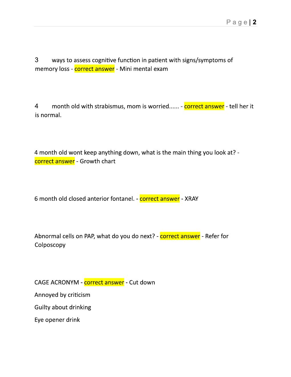 Preview page 2 of AANP FNP Certification 2026 Exam Questions & Verified Answers Study Guide