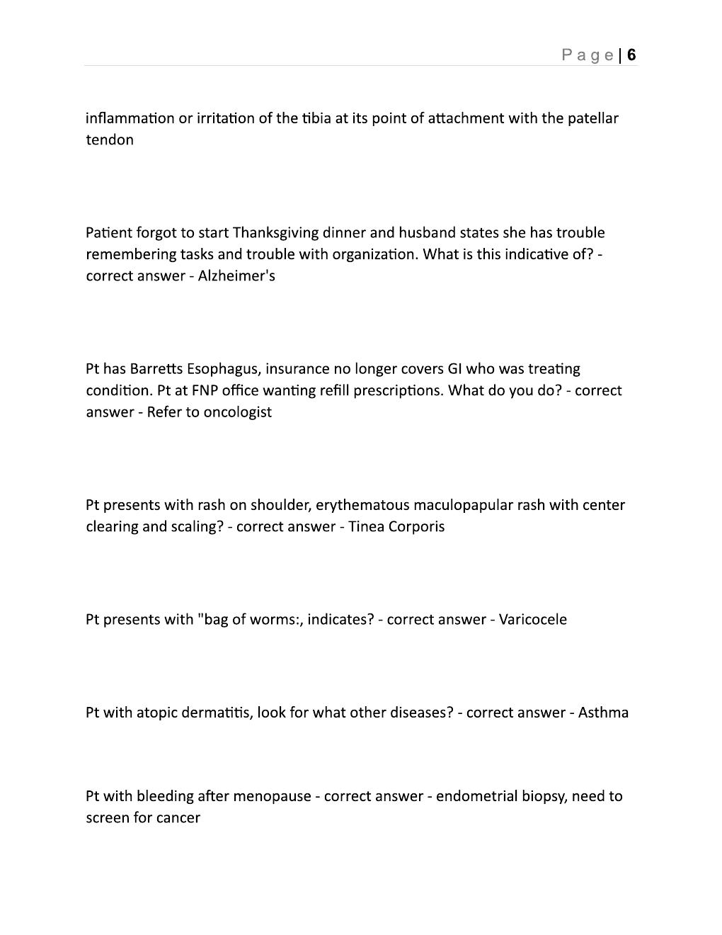 Preview page 6 of AANP FNP Certification 2026 Exam Questions & Verified Answers Study Guide