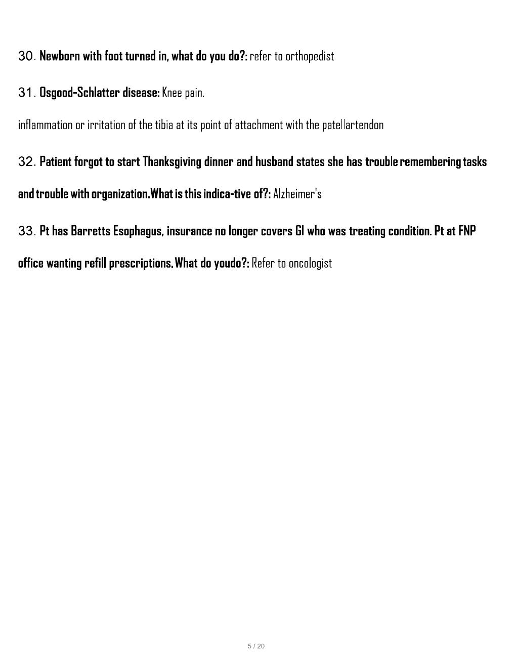 Preview page 5 of AANP FNP Certification Exam Practice Questions with Verified Answers