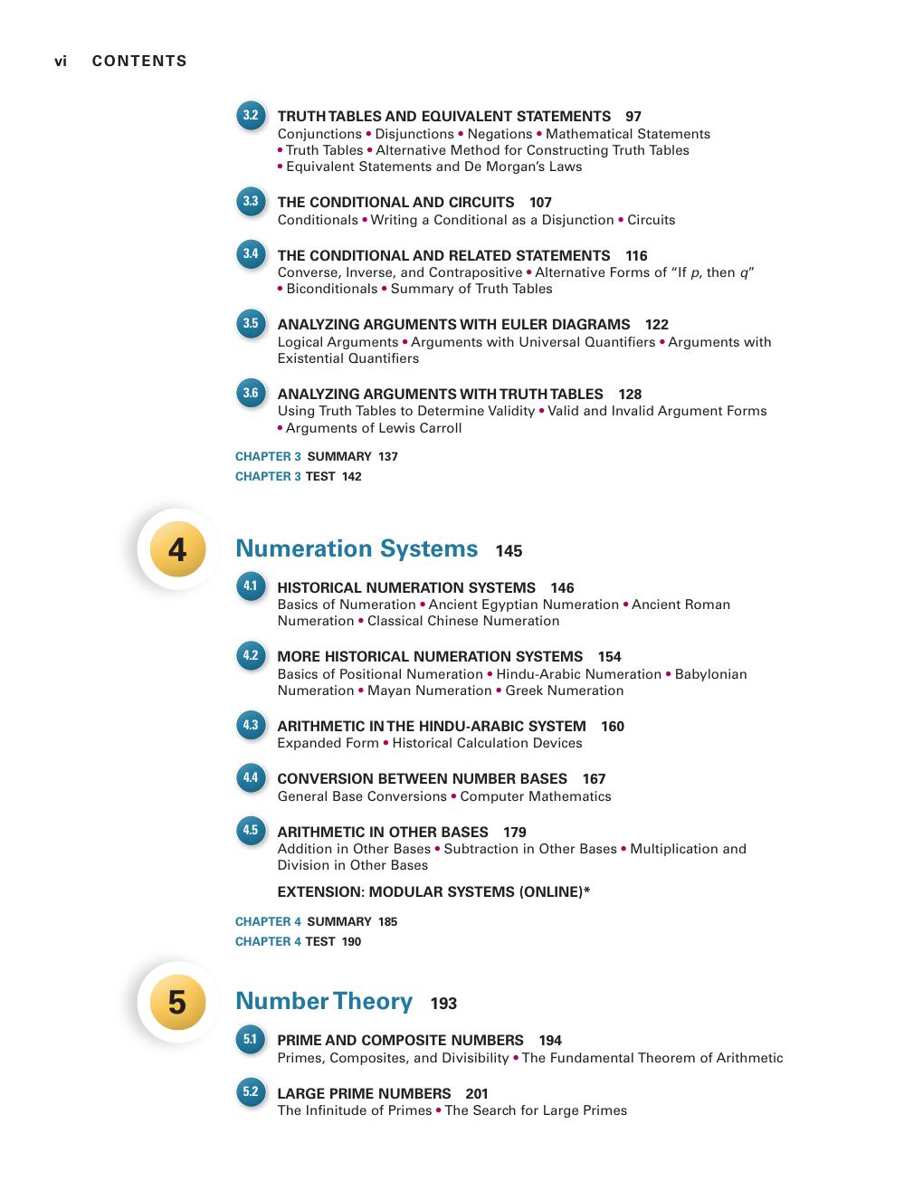 Preview page 8 of Mathematical Ideas 15th Edition By Charles D. Miller