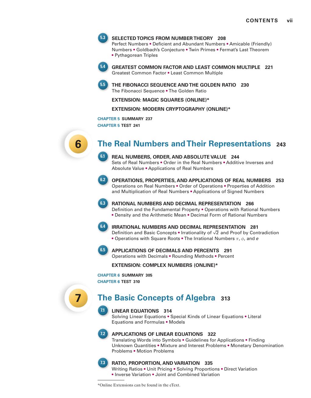 Preview page 9 of Mathematical Ideas 15th Edition By Charles D. Miller