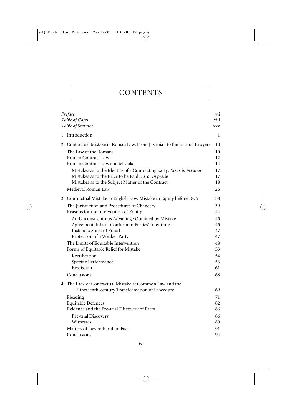 Preview page 10 of Mistakes in Contract Law By Catharine MacMillan