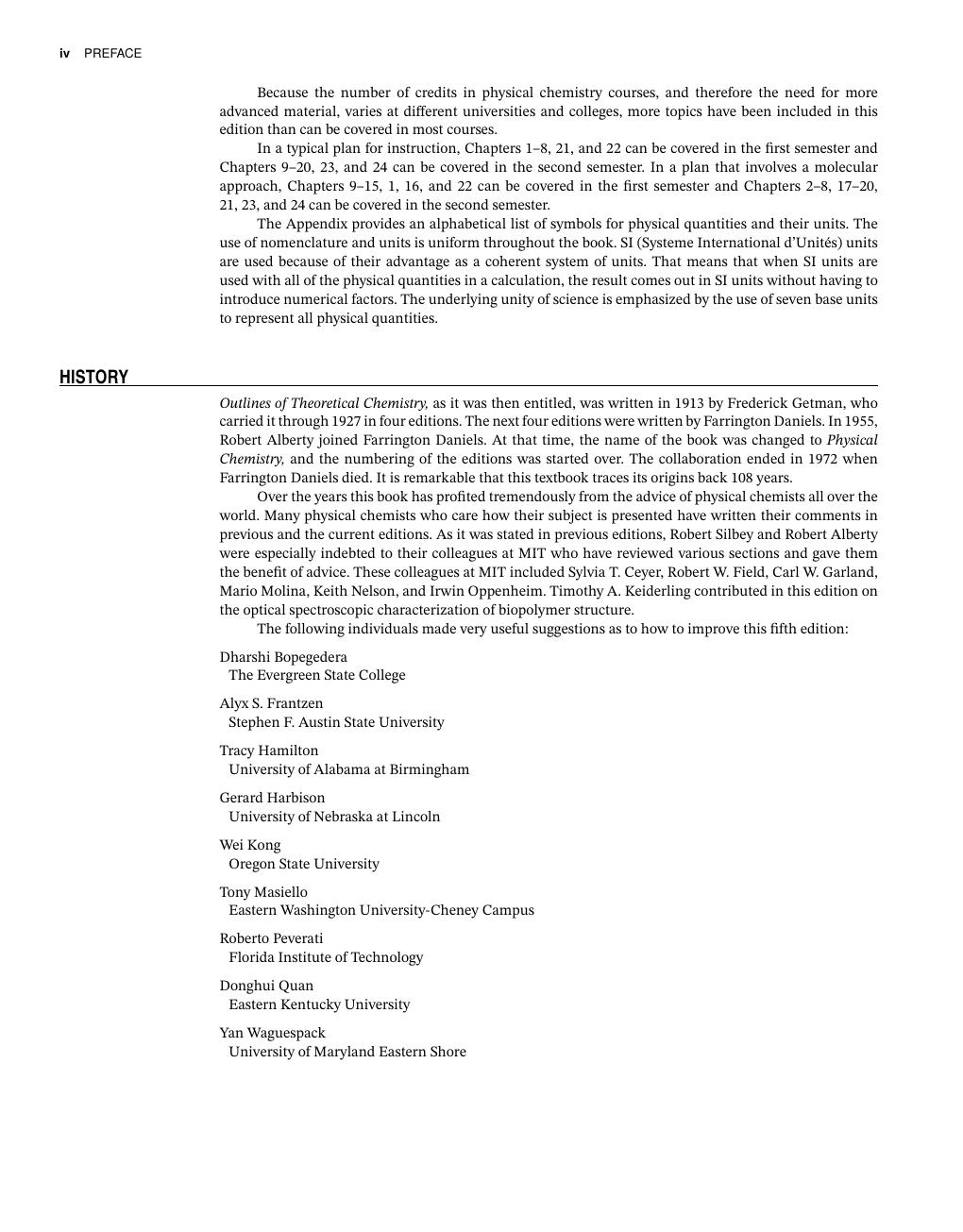 Preview page 6 of Physical chemistry 5th Edition By Robert J. Silbey, Robert A. Alberty