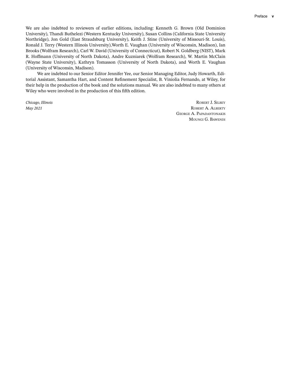 Preview page 7 of Physical chemistry 5th Edition By Robert J. Silbey, Robert A. Alberty