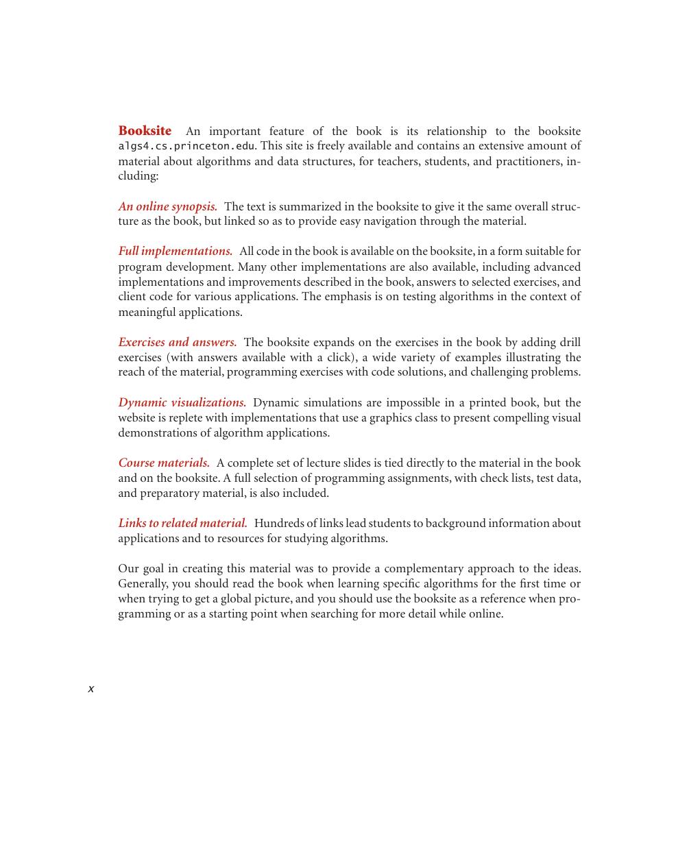 Preview page 10 of Algorithms 4th Edition By Robert Sedgewick, Kevin Wayne